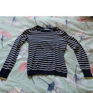 Mariniere style sweater, navy,  navy stripes, Camaieu, size XS